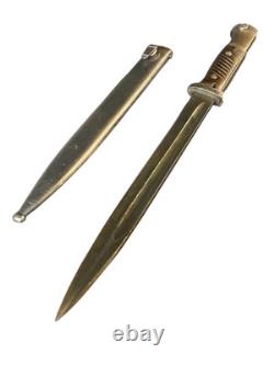 WW2 German Mauser 98k Bayonet W. K. C. Bayonet & Scabbard Dated 1938