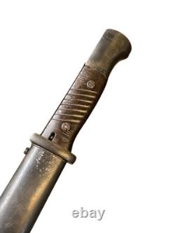 WW2 German Mauser 98k Bayonet W. K. C. Bayonet & Scabbard Dated 1938