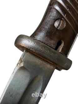 WW2 German Mauser 98k Bayonet W. K. C. Bayonet & Scabbard Dated 1938