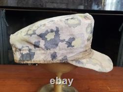 WW2 German, Oak Leaf A Pattern Reversible Camouflage Field Cap Einheitsfeldmütze