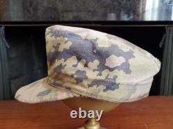 WW2 German, Oak Leaf A Pattern Reversible Camouflage Field Cap Einheitsfeldmütze