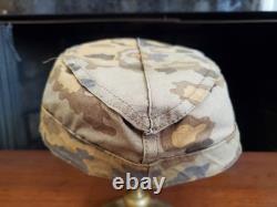 WW2 German, Oak Leaf A Pattern Reversible Camouflage Field Cap Einheitsfeldmütze