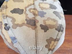 WW2 German, Oak Leaf A Pattern Reversible Camouflage Field Cap Einheitsfeldmütze