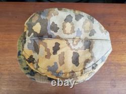 WW2 German, Oak Leaf A Pattern Reversible Camouflage Field Cap Einheitsfeldmütze