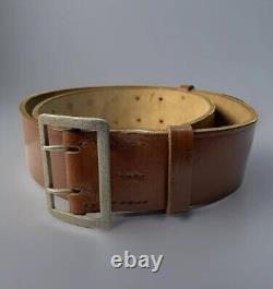 WW2 German Officer Leather Belt 1942 Berlin Wehrmacht Heer Luftwaffe WWII