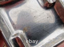 WW2 German Original Ashtray Cromargan from the German bunker relic