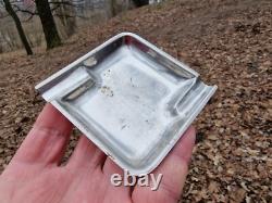 WW2 German Original Ashtray Cromargan from the German bunker relic