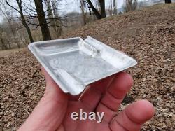 WW2 German Original Ashtray Cromargan from the German bunker relic