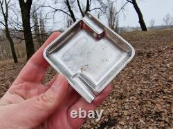 WW2 German Original Ashtray Cromargan from the German bunker relic