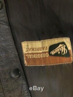 WW2 German Original Elite / State Officers Leather Jacket With Hidden Pocket. XL
