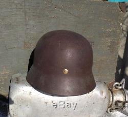 WW2 German Original Helmet M-35 NS62 In excellent condition with liner