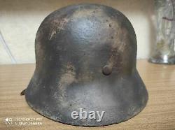 WW2 German Original Helmet WOW! Camo #1