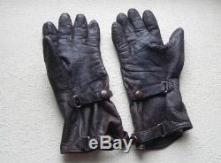 WW2 German Original Leather Luftwaffe pilot gloves
