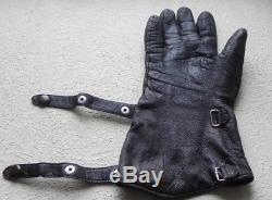 WW2 German Original Leather Luftwaffe pilot gloves