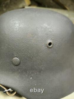 WW2 German Original M35 helmet size 68 Free Shipping