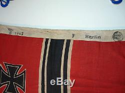 WW2 German Original Reichskriegs Flag Berlin 1942