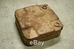 WW2 German Original Tellermine 42 Mine Box Case Wehrmacht Dated 1942 Tan Afrika