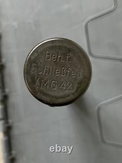 WW2 German Original Waffenmeister MG34/42 Wehrmacht Spring Container Tube