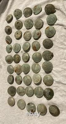 WW2 German Reichsbahn Railway Uniform Buttons J. F. S Original Lot Antique