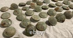 WW2 German Reichsbahn Railway Uniform Buttons J. F. S Original Lot Antique
