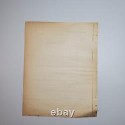 WW2 German Secret Police small printed Ticket arrest paperwork blank Original