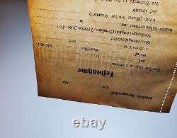 WW2 German Secret Police small printed Ticket arrest paperwork blank Original