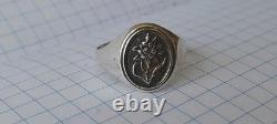 WW2. German Silver Mountain Rifleman Ring. WW2