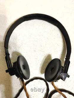 WW2 German Tanker Radio Headphones Dfh.b Luftwaffe Wehrmacht Panzer Vintage Head