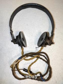 WW2 German Tanker Radio Headphones Dfh.b Luftwaffe Wehrmacht Panzer Vintage Head
