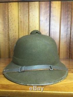 WW2 German Tropical Helmet Untouched Original Condition Africa Korps Italy Crete