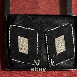 WW2 German Waffen SS Elite Officers Uniform Collar Tabs WWII RARE