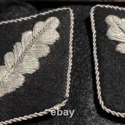 WW2 German Waffen SS Elite Officers Uniform Collar Tabs WWII RARE