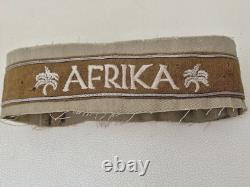 WW2 German Wehrmacht Afrika Corps. Cuff Title. Vtg. Orig