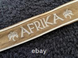 WW2 German Wehrmacht Afrika Cuff Title. Vtg. Orig