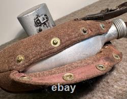 WW2 German Wehrmacht Canteen Set Matching SSL40 Cup, Lid, Body Original