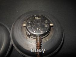 WW2 German Wehrmacht Dfh. A Kopfhörer PANZER HEADSET 1943 #8 VERY NICE
