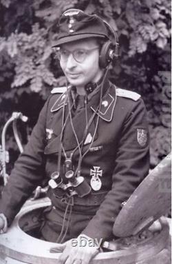 WW2 German Wehrmacht Dfh. A Kopfhörer PANZER HEADSET 1943 #8 VERY NICE