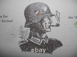 WW2 German Wehrmacht Heer smoking pipes X2 & card VERY RARE