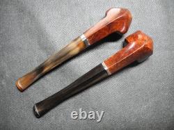 WW2 German Wehrmacht Heer smoking pipes X2 & card VERY RARE