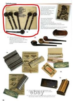 WW2 German Wehrmacht Heer smoking pipes X2 & card VERY RARE