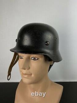 WW2 German Wehrmacht M40 Bell Helmet Stamped SE64, 8204 Original Lining