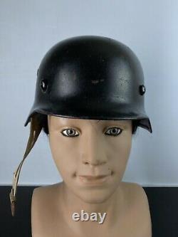 WW2 German Wehrmacht M40 Bell Helmet Stamped SE64, 8204 Original Lining