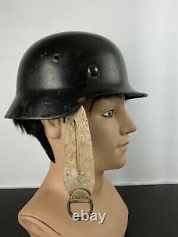 WW2 German Wehrmacht M40 Bell Helmet Stamped SE64, 8204 Original Lining