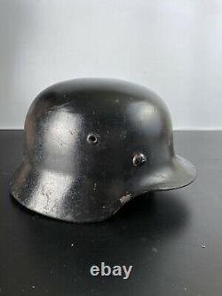 WW2 German Wehrmacht M40 Bell Helmet Stamped SE64, 8204 Original Lining