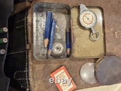 WW2 German- Wehrmacht Map Case And Content Original. Super Rare