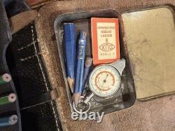 WW2 German- Wehrmacht Map Case And Content Original. Super Rare