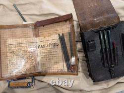 WW2 German- Wehrmacht Map Case And Content Original. Super Rare