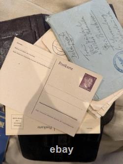 WW2 German- Wehrmacht Map Case And Content Original. Super Rare