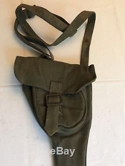 WW2 German Wehrmacht, Mine Warning Set. Flags, Tape and Carrier. Original