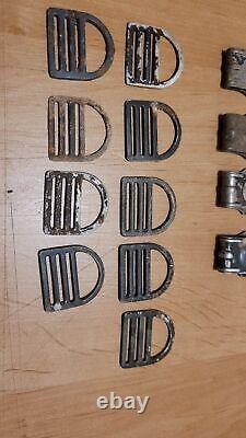 WW2 German Wehrmacht hooks Gas Mask Battlefield find set of 48